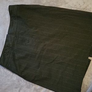 Ann Taylor loft black pinstrip pencil skirt